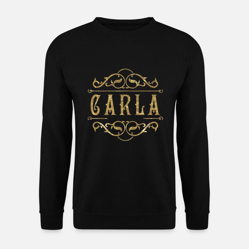 Carla gold - Unisex Pullover - Schwarz