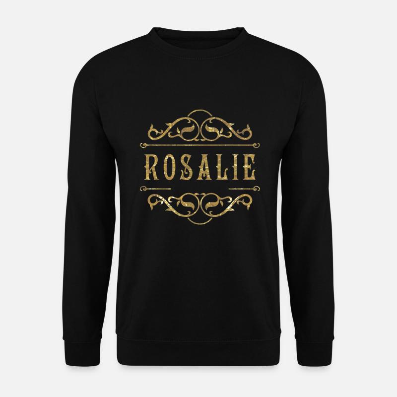 Rosalie gold - Unisex Pullover - Schwarz