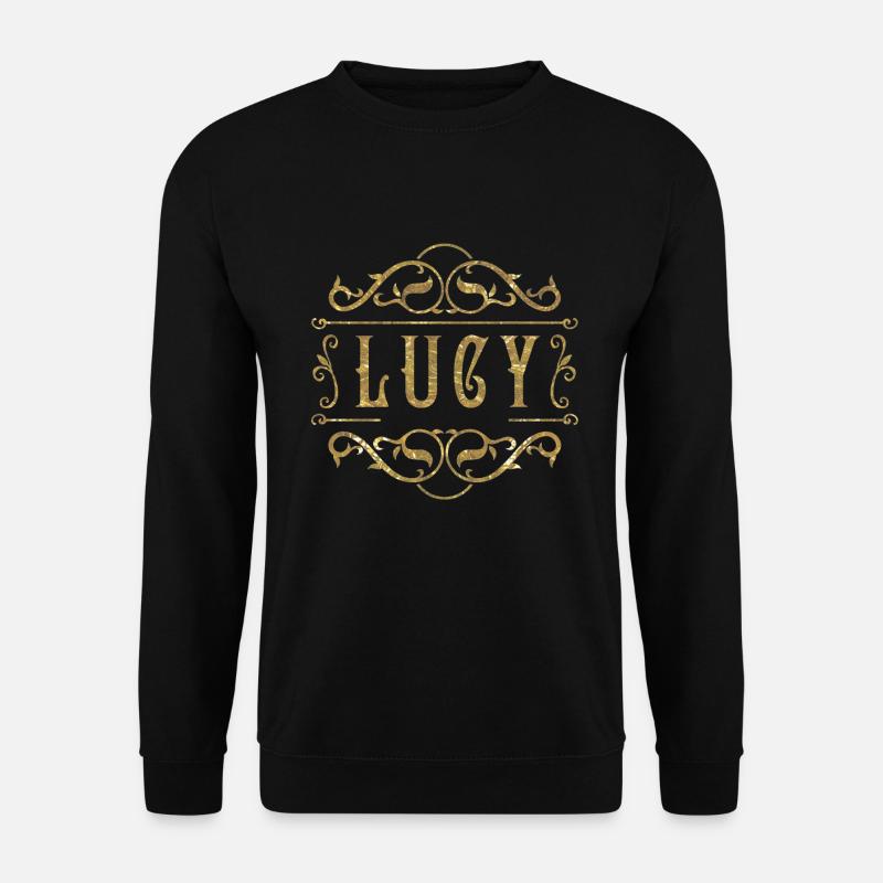 Lucy gold - Unisex Pullover - Schwarz