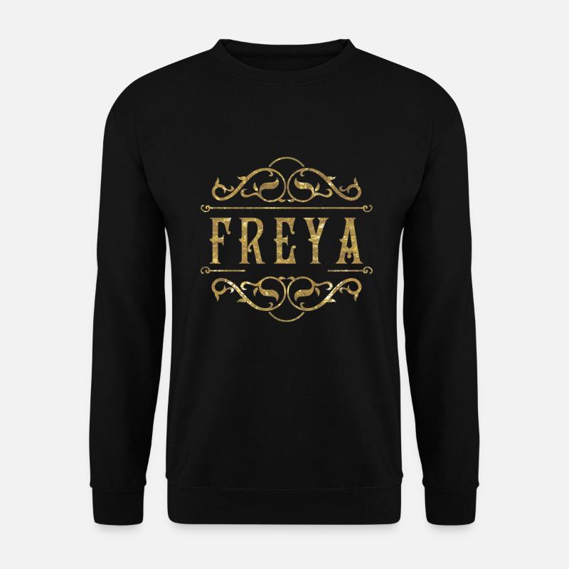 Freya gold - Unisex Pullover - Schwarz