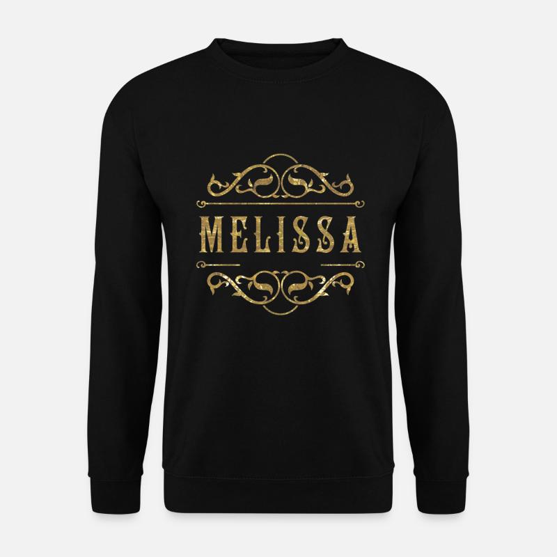 Melissa gold - Unisex Pullover - Schwarz