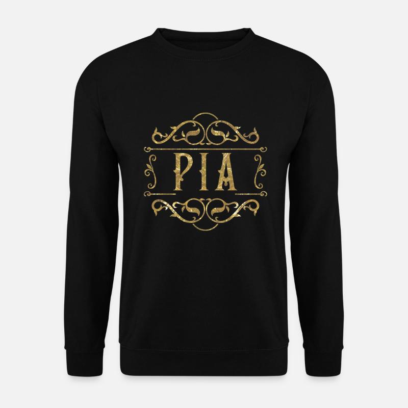 Pia gold - Unisex Pullover - Schwarz