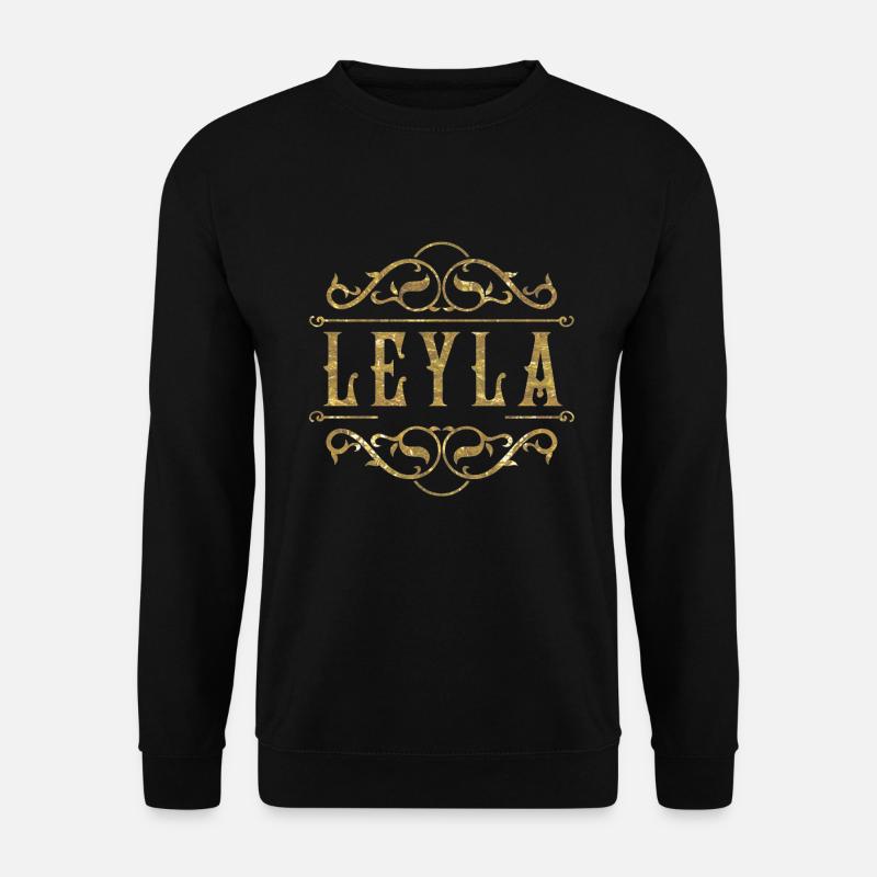 Leyla gold - Unisex Pullover - Schwarz