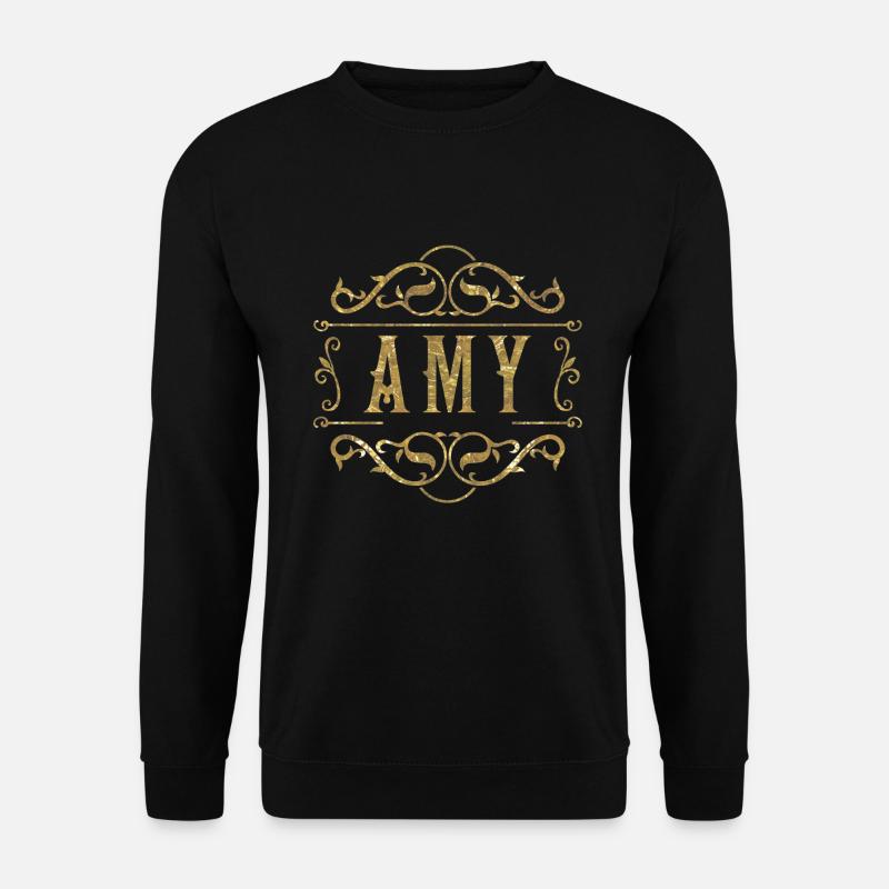 Amy gold - Unisex Pullover - Schwarz