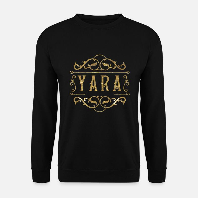 Yara gold - Unisex Pullover - Schwarz