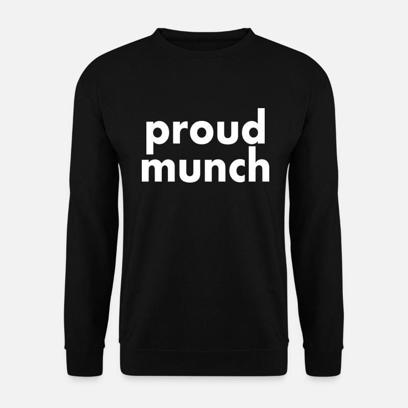 Proud munch - Unisex Sweatshirt - black