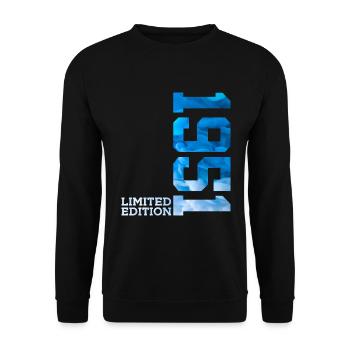 75E ANNIVERSAIRE ÉDITION LIMITÉE 1951 - Sweat-shirt Unisexe - noir - Devant - Alina (178cm) & Michal (187cm)