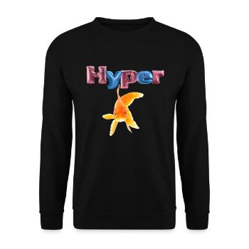 Hyper & Dancing - Unisex Sweatshirt - black - Front - Alina (178cm) & Michal (187cm)