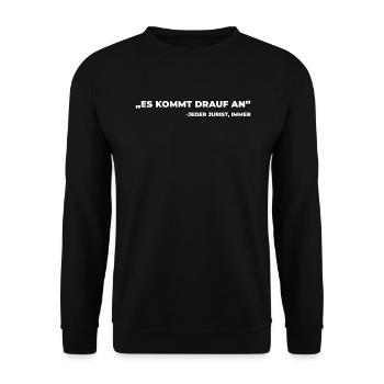 Un cadeau drôle de juriste - Sweat-shirt Unisexe - noir - Devant - Alina (178cm) & Michal (187cm)