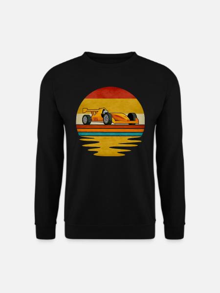 Formula Racing Retro Grafik - Unisex Pullover - Schwarz