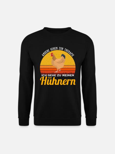 Huhn - Ich gehe zu Hühnern - Unisex Pullover - Schwarz