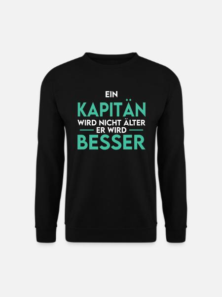 Kapitän - wird besser - Unisex Pullover - Schwarz