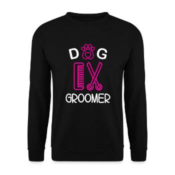 Dog Groomer - Unisex Sweatshirt - black - Front - Alina (178cm) & Michal (187cm)