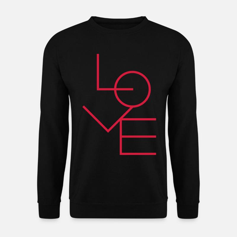 Love - Unisex Pullover - Schwarz
