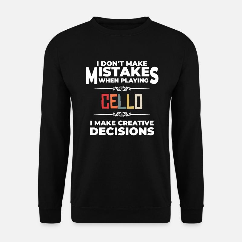 Cello lustiger Spruch - Unisex Pullover - Schwarz