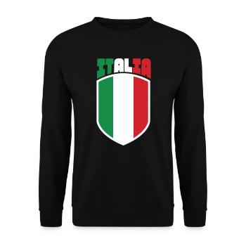 Maillot de l’Italie Football 2021 - Sweat-shirt Unisexe - noir - Devant - Alina (178cm) & Michal (187cm)