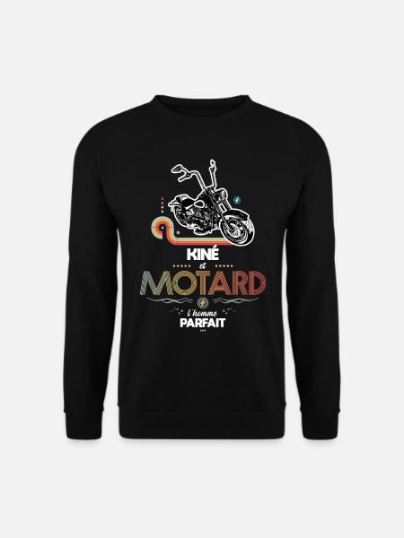 Kiné et motard l homme parfait - Sweat-shirt Unisexe - noir