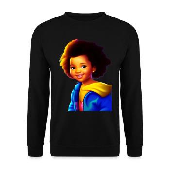Samba Kids Fan Club. Buy and support! - Unisex Sweatshirt - black - Front - Alina (178cm) & Michal (187cm)