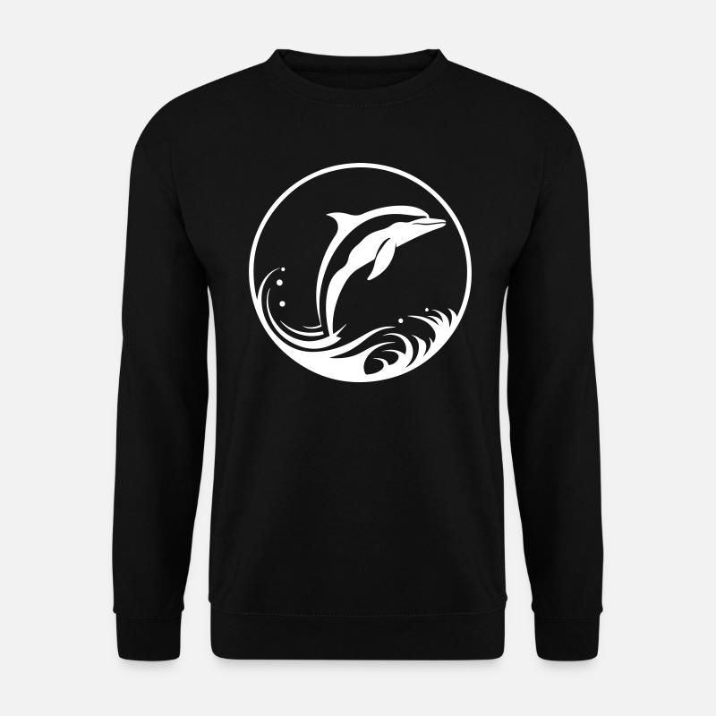 delfin - Unisex Pullover - Schwarz