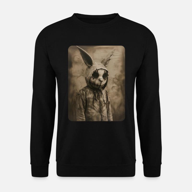 not so nice Easter bunny - Unisex Sweatshirt - black
