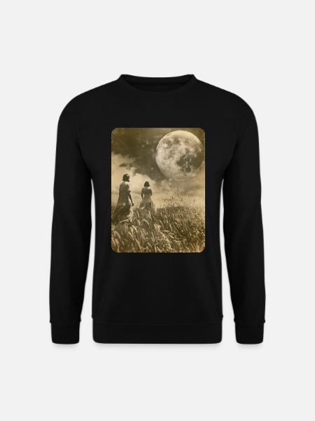 Folge dem Mond - Unisex Pullover - Schwarz
