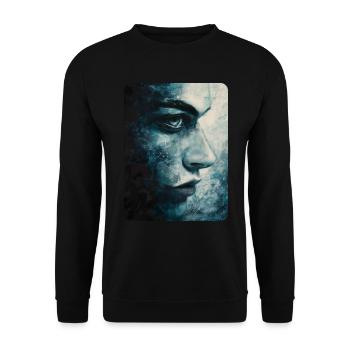 the clear look - Unisex Sweatshirt - black - Front - Alina (178cm) & Michal (187cm)