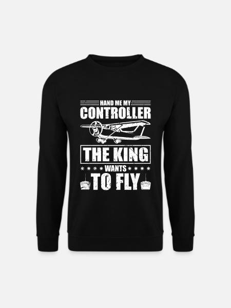 Modellflugzeug Fliegen RC Modellpilot RC Flugzeug - Unisex Pullover - Schwarz