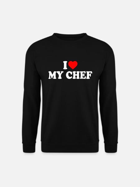 I love my chef - Unisex Sweatshirt - black