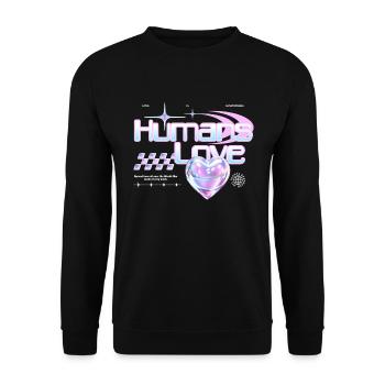 Les gens aiment - Sweat-shirt Unisexe - noir - Devant - Alina (178cm) & Michal (187cm)