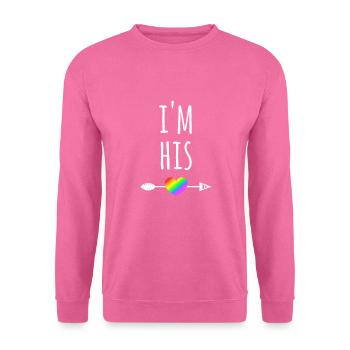 I'm his - LGBT Pärchen CSD - Unisex Pullover - Pink - Vorne