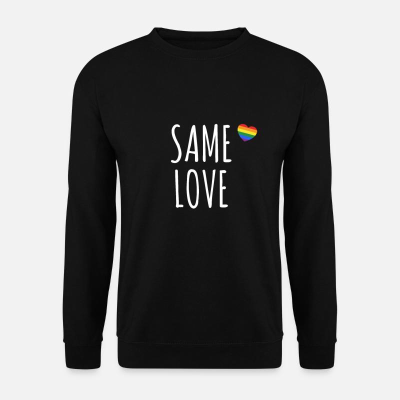 Same Love - Regenbogen LGBT CSD - Unisex Pullover - Schwarz