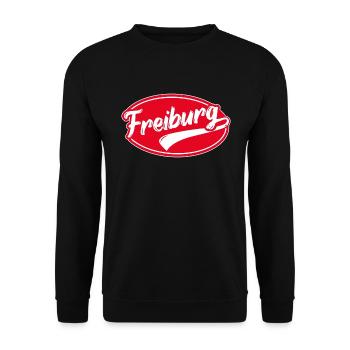 Freiburg im Breisgau - Unisex Sweatshirt - black - Front - Alina (178cm) & Michal (187cm)