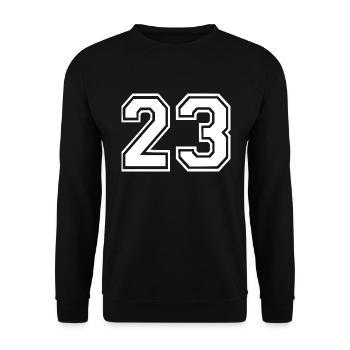 23 - Unisex Sweatshirt - black - Front - Alina (178cm) & Michal (187cm)
