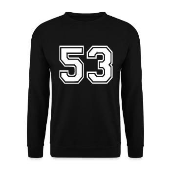 53 - Unisex Pullover - Schwarz - Vorne - Alina (178cm) & Michal (187cm)