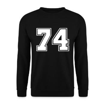 74 - Unisex Sweatshirt - black - Front - Alina (178cm) & Michal (187cm)