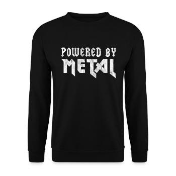 Powered By Metal T-shirt Roadie technicien de scène - Sweat-shirt Unisexe - noir - Devant - Alina (178cm) & Michal (187cm)