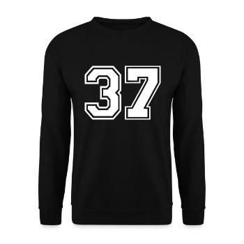 37 - Unisex Sweatshirt - black - Front - Alina (178cm) & Michal (187cm)