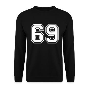 69 - Unisex Pullover - Schwarz - Vorne - Alina (178cm) & Michal (187cm)