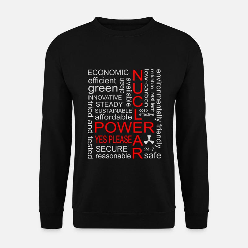 Atomkraft, Ja bitte, Kernenergie - Unisex Pullover - Schwarz