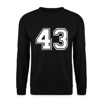 43 - Unisex Sweatshirt - black - Front - Alina (178cm) & Michal (187cm)