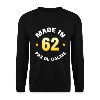 Pas de Calais - Sweat-shirt Unisexe - noir - Devant - Alina (178cm) & Michal (187cm)