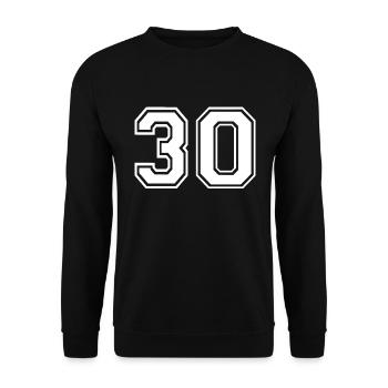 30 - Unisex Sweatshirt - black - Front - Alina (178cm) & Michal (187cm)