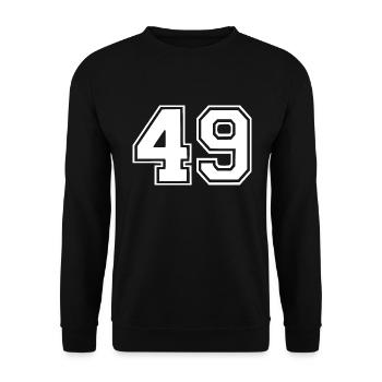 49 - Unisex Pullover - Schwarz - Vorne - Alina (178cm) & Michal (187cm)