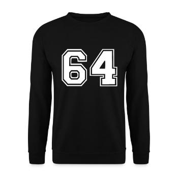 64 - Sweat-shirt Unisexe - noir - Devant - Alina (178cm) & Michal (187cm)