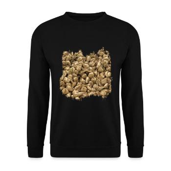 Sugar beet is a crop - Unisex Sweatshirt - black - Front - Alina (178cm) & Michal (187cm)