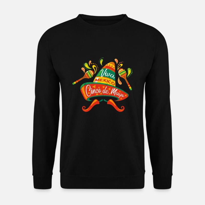Cinco de mayo Mexiko Mexikaner Latino Sombrero - Unisex Pullover - Schwarz
