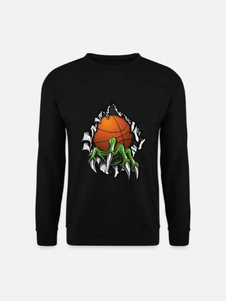 Basketball Alienklaue Monsterwesen Dunking - Unisex Pullover - Schwarz