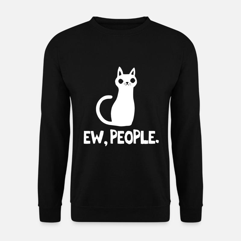 Ew People Cat Lover - Unisex Sweatshirt - black