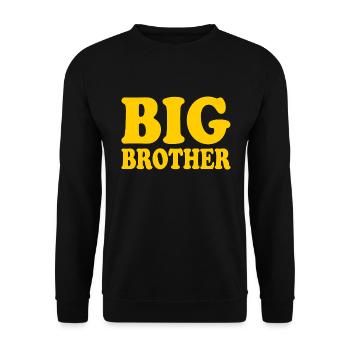Big brother - Unisex Pullover - Schwarz - Vorne - Alina (178cm) & Michal (187cm)