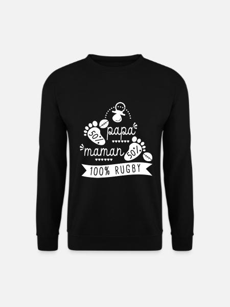 Rugby bébé supporter Rugby sport - Sweat-shirt Unisexe - noir